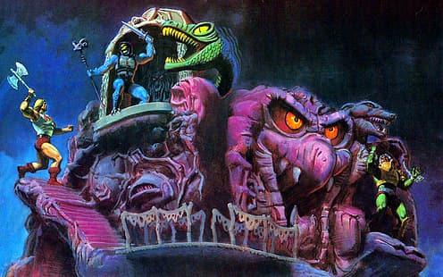 Skeletor, 우주의 주인, He-Man, He-Man과 우주의 주인, Snake Mountain, Man-At-Arms, HD 배경 화면 HD wallpaper