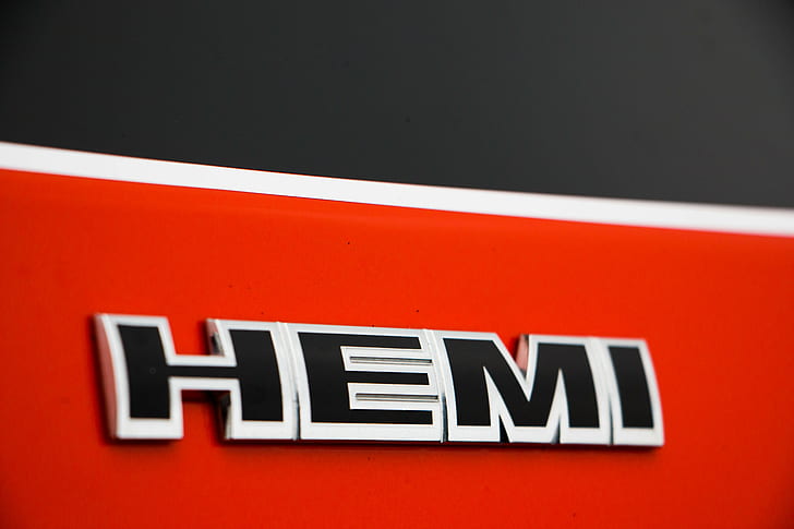 Hemi, logo, car, HD wallpaper