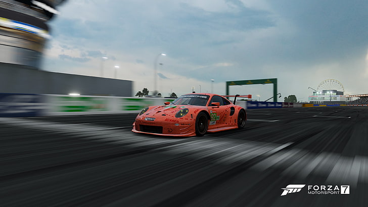 Forza, Porsche, front angle view, car, Forza Motorsport, Forza Motorsport 7, HD wallpaper