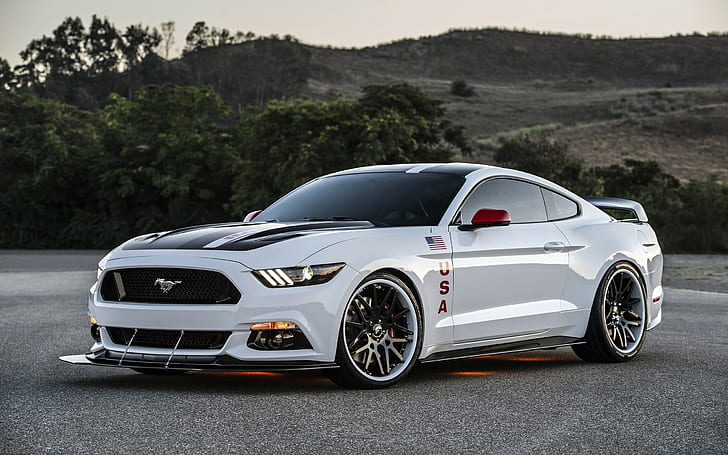 car, muscle cars, Ford, Ford Mustang GT Apollo Edition, HD wallpaper