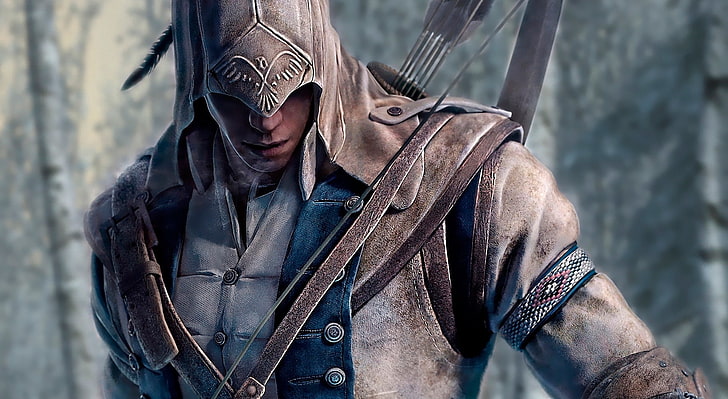 Assassin's Creed 3 Connor, juego de Assassins Creed, Juegos, Assassin's Creed, videojuego, 2012, assassin's creed iii, Connor, Fondo de pantalla HD