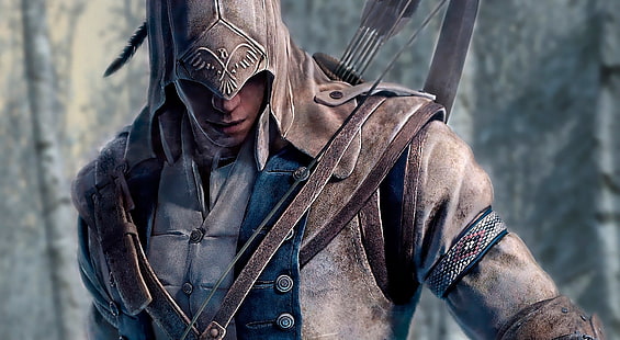 Assassin's Creed 3 Connor, gameplay di Assassins Creed, Giochi, Assassin's Creed, videogioco, 2012, assassin's creed iii, Connor, Sfondo HD HD wallpaper
