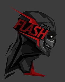 Schwarz Flash Illustration, Superheld, Flash, DC Comics, Bosslogic, HD-Hintergrundbild HD wallpaper