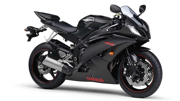 Yamaha R6 Black HD, черен, велосипеди, мотоциклети, мотоциклети и мотоциклети, yamaha, r6, HD тапет