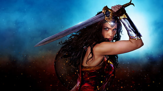 Wonder Woman, 2017 Movies, Gal Gadot, HD wallpaper HD wallpaper