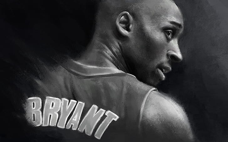 Art, Legend, NBA, Kobe Bryant, Basketball, Kobe, Los Angeles Lakers, Black Mamba, Drawing, Mamba, HD wallpaper