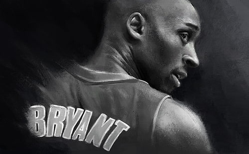  Art, Legend, NBA, Kobe Bryant, Basketball, Kobe, Los Angeles Lakers, Black Mamba, Drawing, Mamba, HD wallpaper HD wallpaper