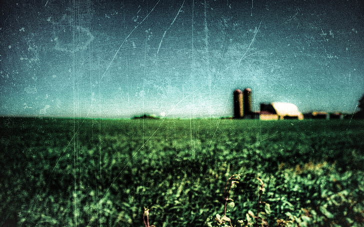 Farm Blur Green HD, alam, hijau, blur, pertanian, Wallpaper HD
