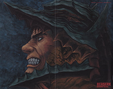 Берсерк, Черный мечник, Кентаро Миура, иллюстрация, фэнтези-арт, мужество, HD обои HD wallpaper