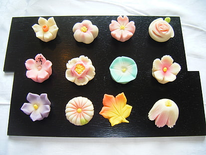 Хранителна култура на Япония, японски сладкарски изделия, храна, култура, Япония, японски, сладкарски изделия, HD тапет HD wallpaper
