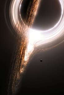 Interstellar (Film), Galaxie, Sterne, Mond, Planet, Schwarze Löcher, Portal, Weltraum, Exoplanet, Ringraum, HD-Hintergrundbild HD wallpaper