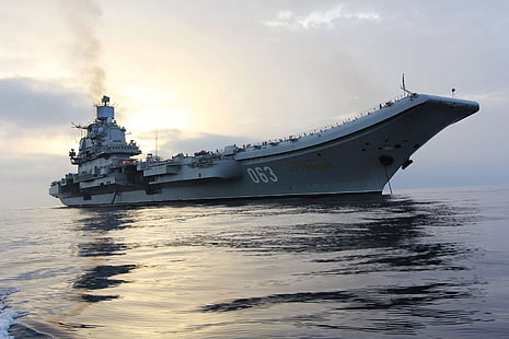 admiral, aircraft, carrier, kuznetsov, military, navy, russian, warship, HD wallpaper HD wallpaper