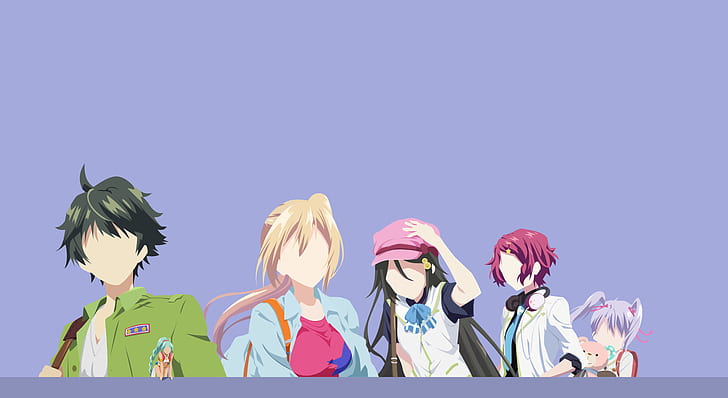 Musaigen keine Phantomwelt, Anime, Izumi Reina, Ruru, Kawakami Mai, Minase Koito, Ichijou Haruhiko, Kumamakura Kurumi, HD-Hintergrundbild