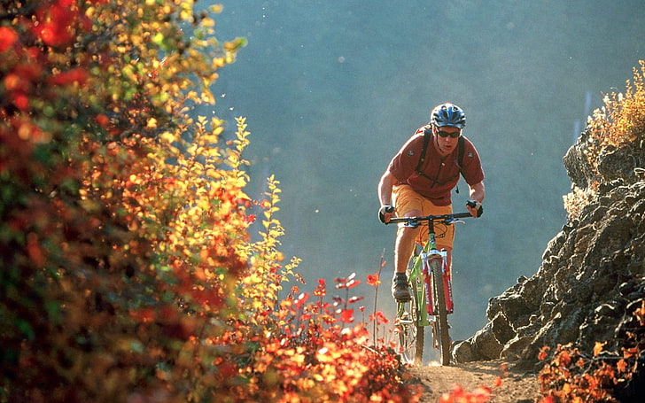 المتطرفة ركوب الدراجات الجبلية الرياضة خلفيات HD 11، خلفية HD