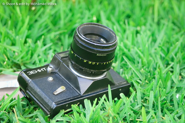 камера, фотография, природа, зелено, черно, lightroom, Zenit (камера), HD тапет