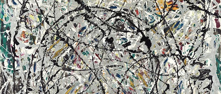 ultra ancho, pintura, Jackson Pollock, Fondo de pantalla HD