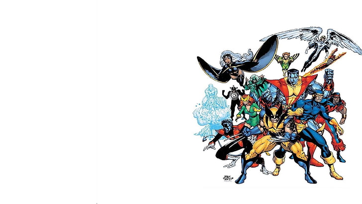 X-Men, Angel, Colossus, Cyclops (Marvel Comics), Nightcrawler (Marvel Comics), Wolverine, HD wallpaper