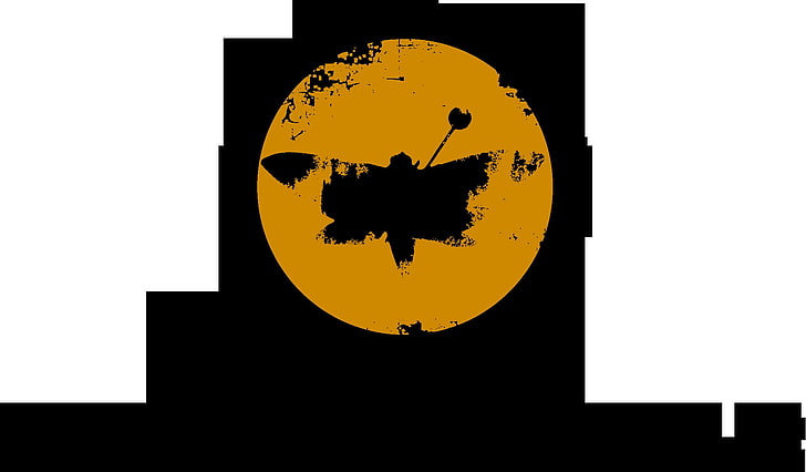 желто-черный логотип, минимализм, логотип, поэты осени, HD обои