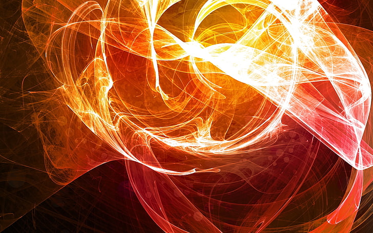 rote abstrakte Darstellung, Rauch, Schleier, Flamme, Licht, HD-Hintergrundbild