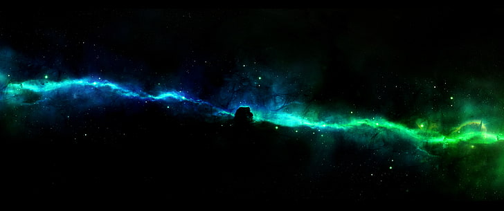 aurora fenomen tapet, utrymme, Horsehead Nebula, HD tapet
