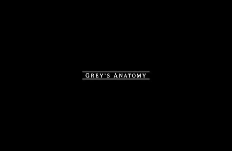 Anatomía de Grey, logotipo de Grey's Anatomy, películas, otras películas, en blanco y negro, anatomía de Grey, Fondo de pantalla HD HD wallpaper