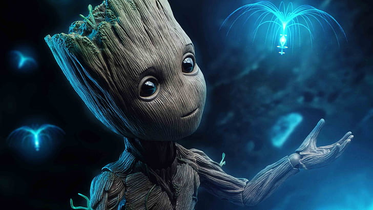 baby groot, 4k, hd, superbohaterowie, Tapety HD