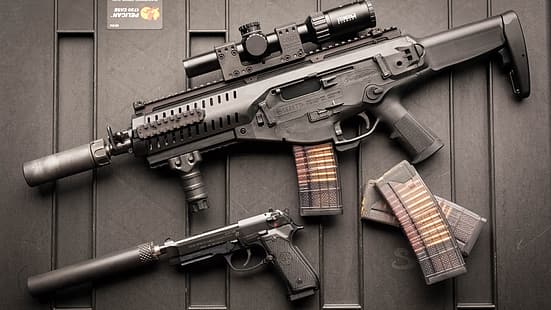  weapons, machine, weapon, Beretta, assault rifle, M9A1, assaul rifle, ARX, Beretta 92, HD wallpaper HD wallpaper