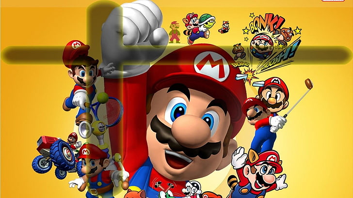 Super Mario digital tapeter, Super Mario, Mario Bros., Super Mario Bros., collage, videospel, HD tapet