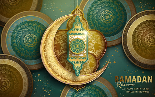 cercles, motifs, un mois, lampe de poche, religion, ramadan, Fond d'écran HD HD wallpaper