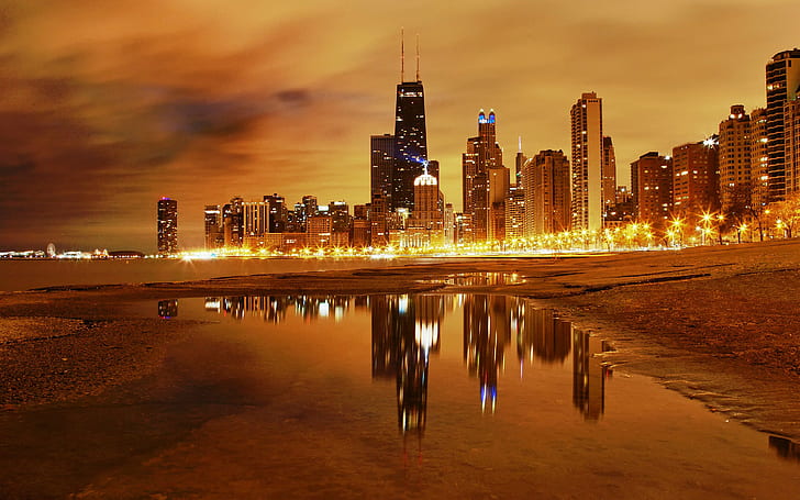 ليالي شيكاغو ، أفضل الصور ، الصورة، خلفية HD