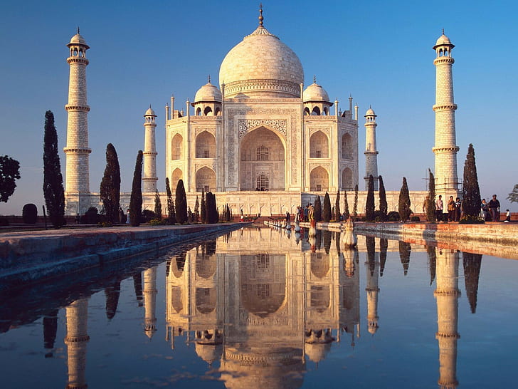 India, Taj Mahal, The mausoleum, HD wallpaper
