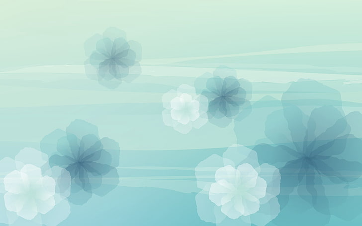 weiße und graue Blumenillustration, Blumen, Hintergrund, Licht, Schatten, HD-Hintergrundbild