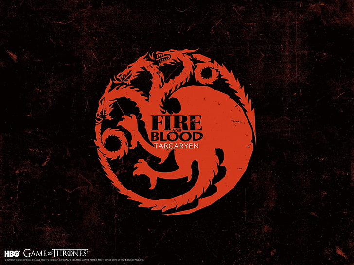 كتاب Fire and Blood Targaryen ، House Targaryen ، Game of Thrones ، Dragon ، Fire and Blood ، sigils، خلفية HD