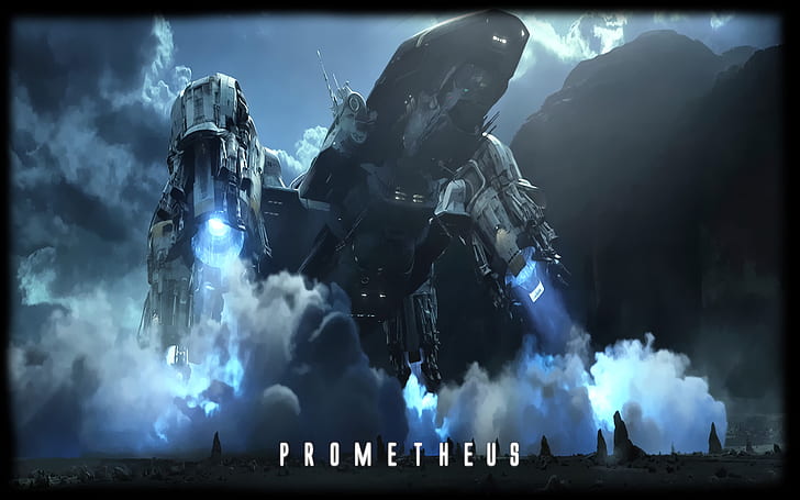 Prometheus Spaceship HD, vaisseau spatial prometheus, films, vaisseau spatial, prometheus, Fond d'écran HD