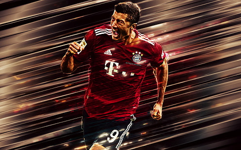 Sepak Bola, Robert Lewandowski, FC Bayern Munich, Polandia, Wallpaper HD HD wallpaper