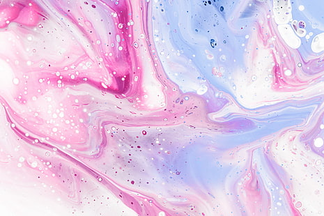  pink, white, blue, purple, paint splash, paint splatter, abstract, colorful, HD wallpaper HD wallpaper