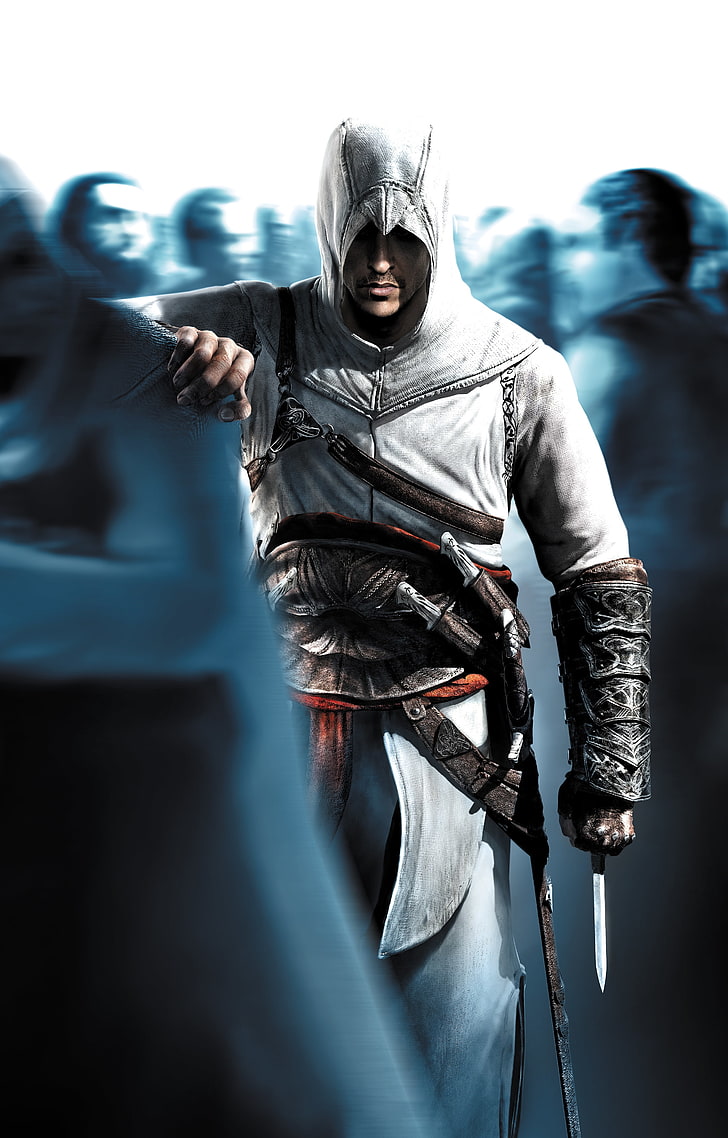 Altair ibn-la'ahad, Assassin's Creed, Hoodie, Artwork, Spiele, HD-Hintergrundbild, Handy-Hintergrundbild