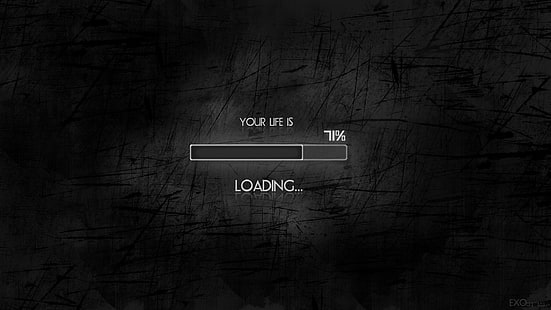your life is loading text, Misc, Motivational, HD wallpaper HD wallpaper