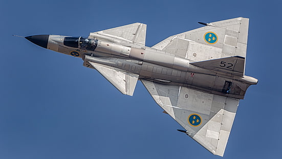 Düsenjäger, Saab 37 Viggen, Flugzeuge, Düsenjäger, Kampfflugzeug, HD-Hintergrundbild HD wallpaper