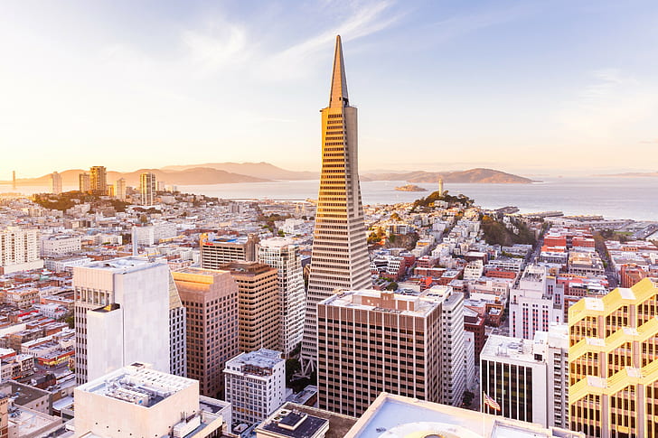 San Francisco, kota, gedung pencakar langit, Wallpaper HD