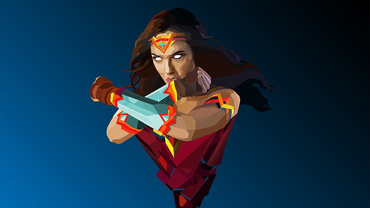Œuvre Wonder Woman 4K, merveille, femme, oeuvre, Fond d'écran HD