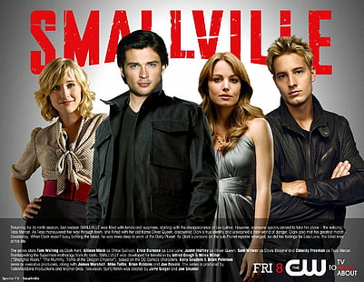 1smallville, adventure, d-c, dc-comics, drama, romance, series, smallville, superhero, superman, HD wallpaper HD wallpaper
