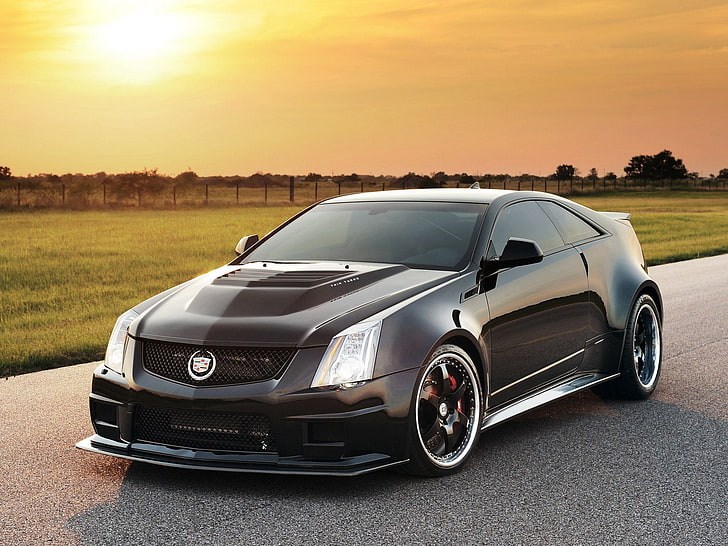 2012, cadillac, coupe, hennessey, turbo, twin, vr1200, HD wallpaper