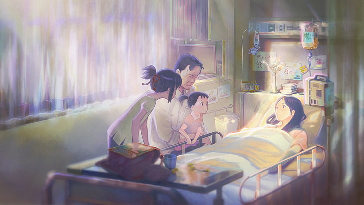 여성용 흰색 긴팔 드레스, Makoto Shinkai, Kimi no Na Wa, HD 배경 화면