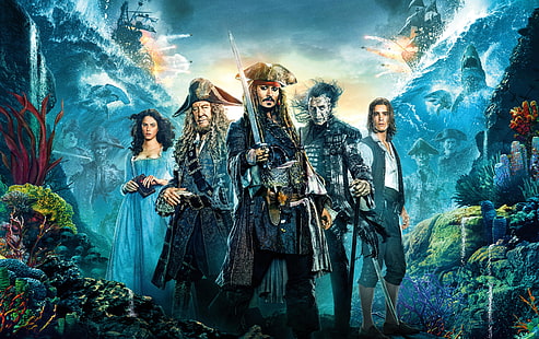 Pirates of the Caribbean: Dead Men Tell No Tales, filmer, Pirates of the Caribbean, HD tapet HD wallpaper