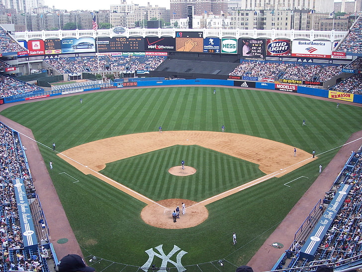 baseball new york yankees stadium 2856x2142 Sports Baseball HD Art, baseball, New York Yankees, HD tapet