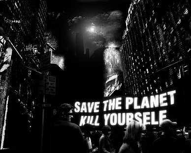 Save The Planet Kill Yourself обои, Темные, Эмо, Самоубийство, HD обои HD wallpaper