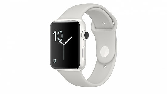 Apple Watch Series 2, reloj inteligente, revisión, iWatch, fondo de pantalla, Apple, pantalla, plata, Gadgets futuristas reales, Fondo de pantalla HD HD wallpaper
