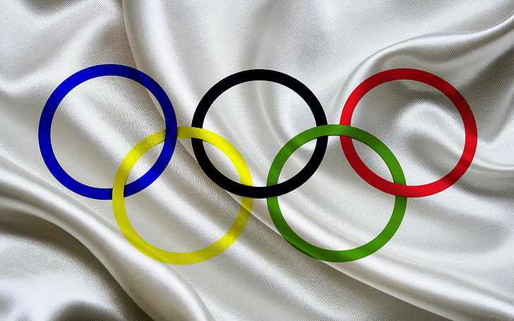 الأولمبية ، العلم ، الرموز، خلفية HD