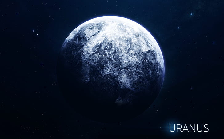 Stjärnor, Planet, Utrymme, Bär, Konst, Uranium, System, Uranus, Solsystem, Vadim Sadovski, av Vadim Sadovski, HD tapet
